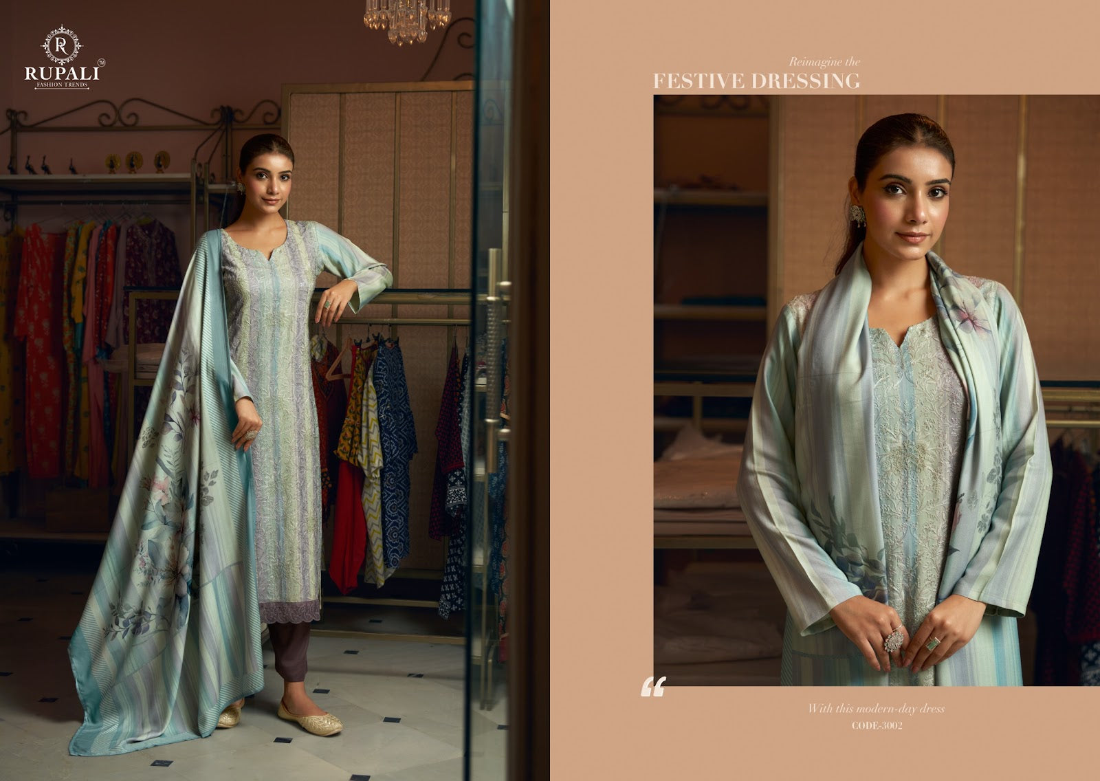 Lipika Rupali Viscose Muslin Pant Style Suits Wholesaler Gujarat