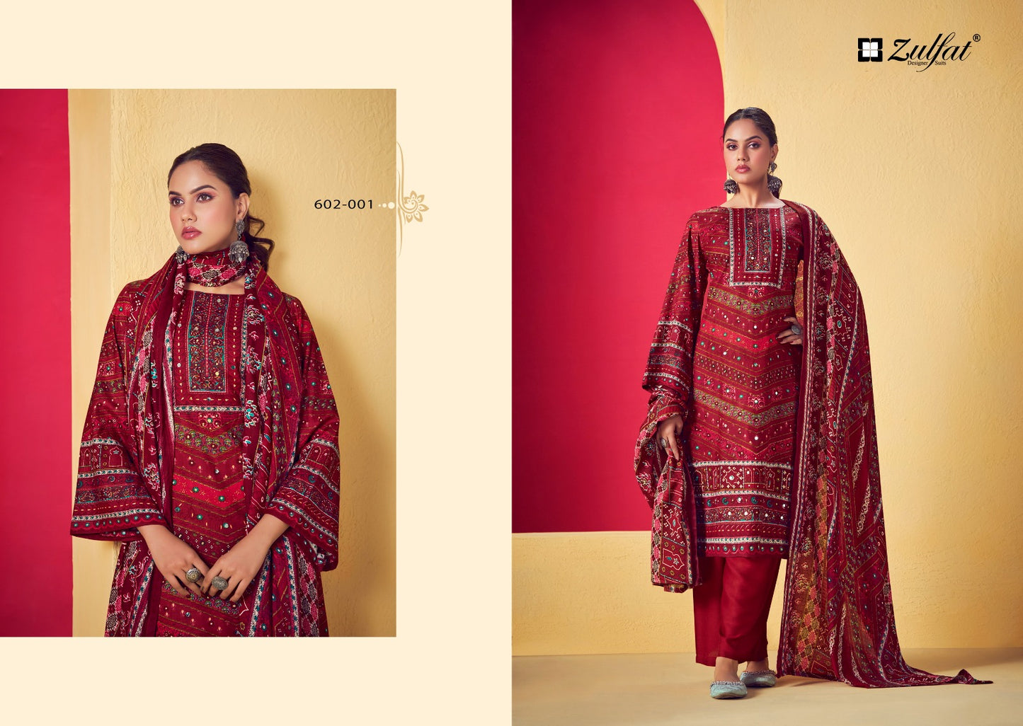 Lipika Zulfat Designer Viscose Rayon Karachi Salwar Suits Wholesaler Gujarat