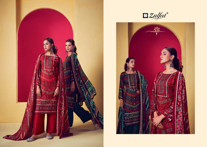 Lipika Zulfat Designer Viscose Rayon Karachi Salwar Suits Wholesaler Gujarat