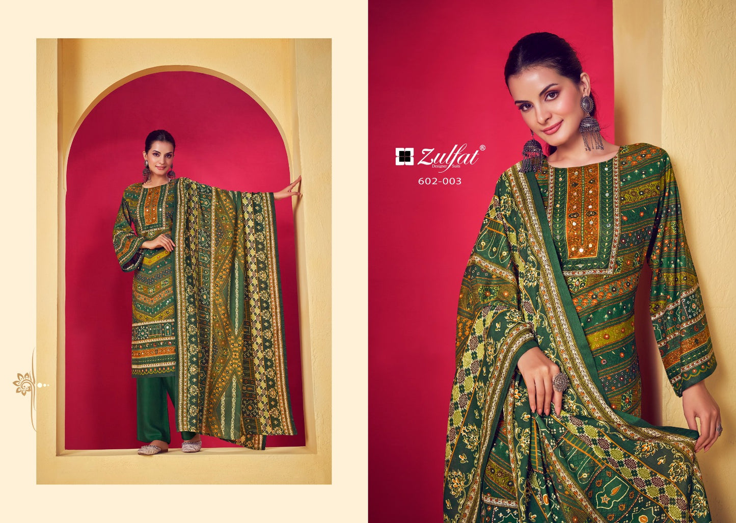 Lipika Zulfat Designer Viscose Rayon Karachi Salwar Suits Wholesaler Gujarat
