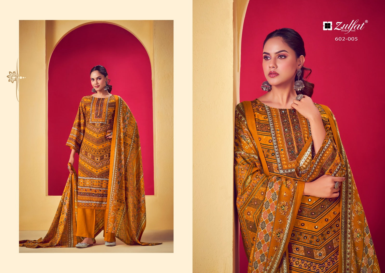 Lipika Zulfat Designer Viscose Rayon Karachi Salwar Suits Wholesaler Gujarat