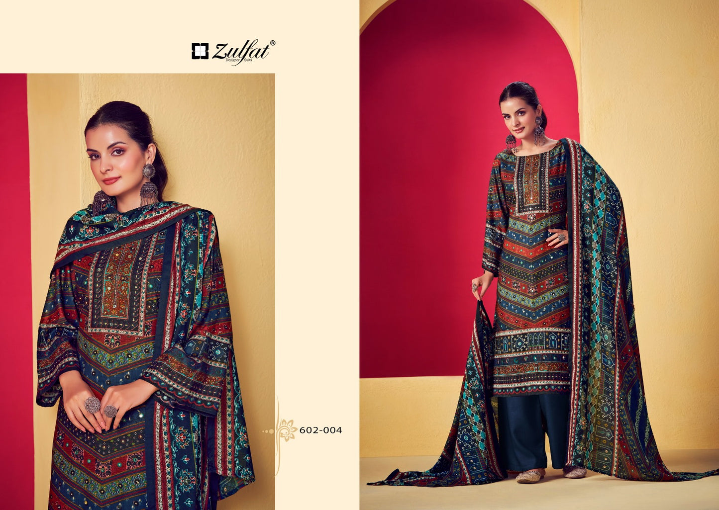 Lipika Zulfat Designer Viscose Rayon Karachi Salwar Suits Wholesaler Gujarat
