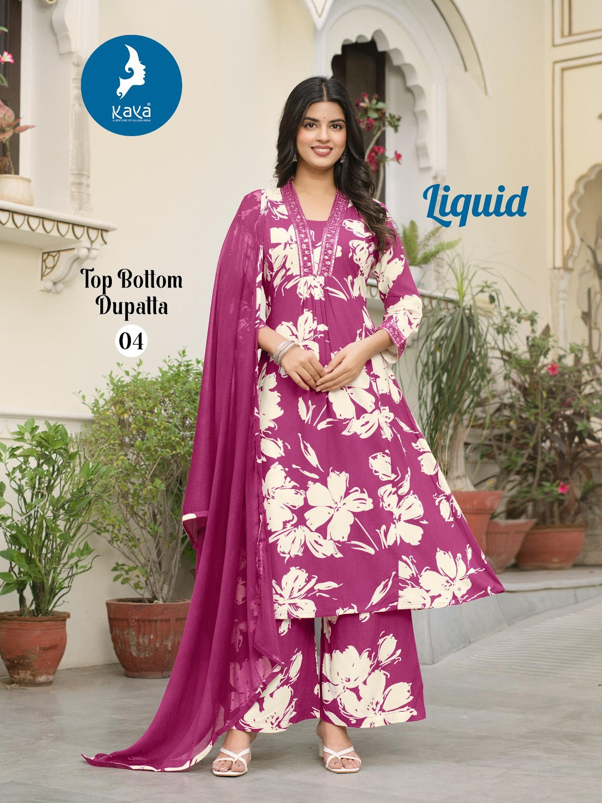 Liquid Kaya Reyon Readymade Anarkali Suits Manufacturer