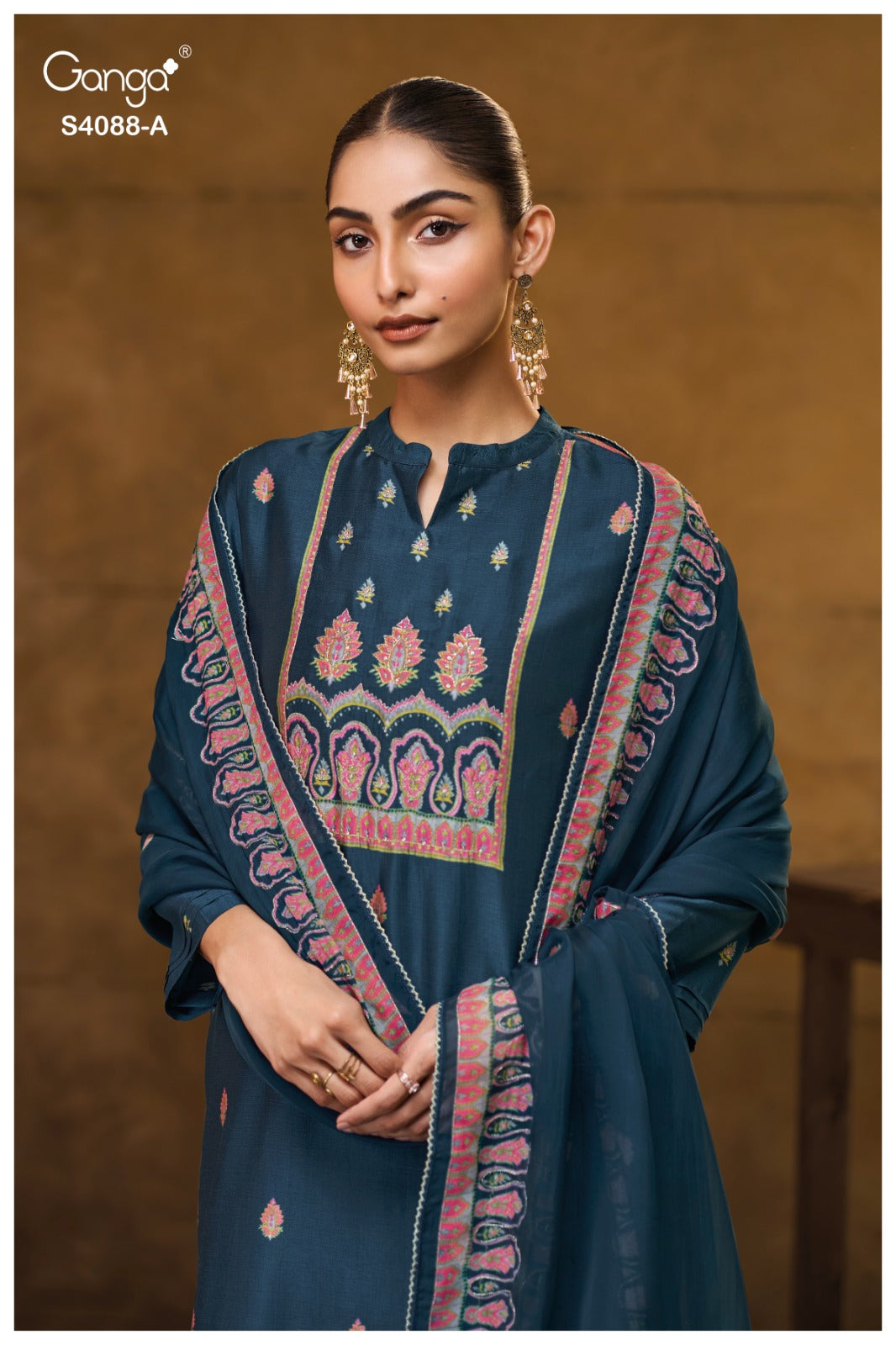Liraah 4088 Ganga Premium Bemberg Plazzo Style Suits Wholesale Price