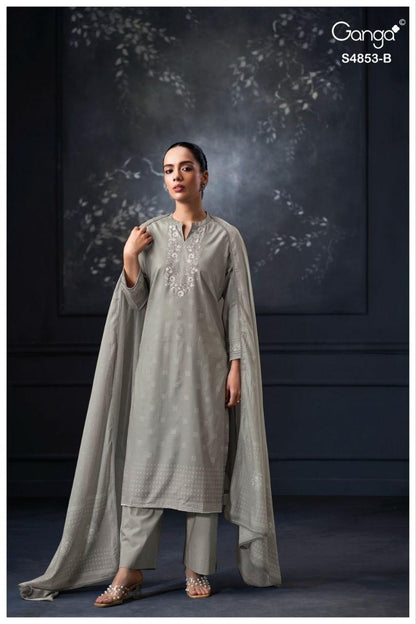 Lirien S4853 Ganga Cotton Pant Style Suits Supplier