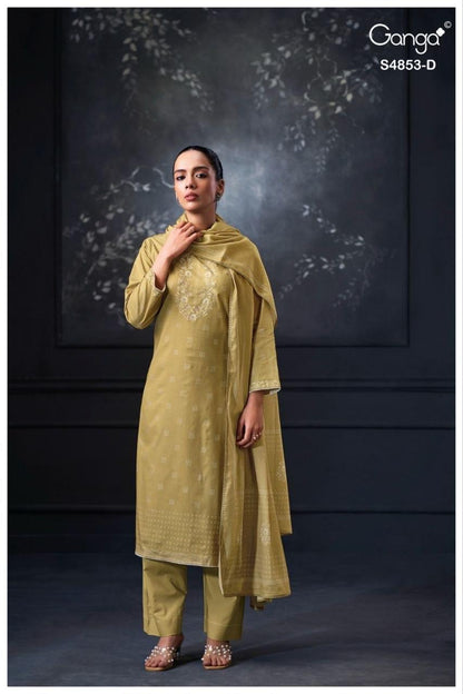 Lirien S4853 Ganga Cotton Pant Style Suits Supplier