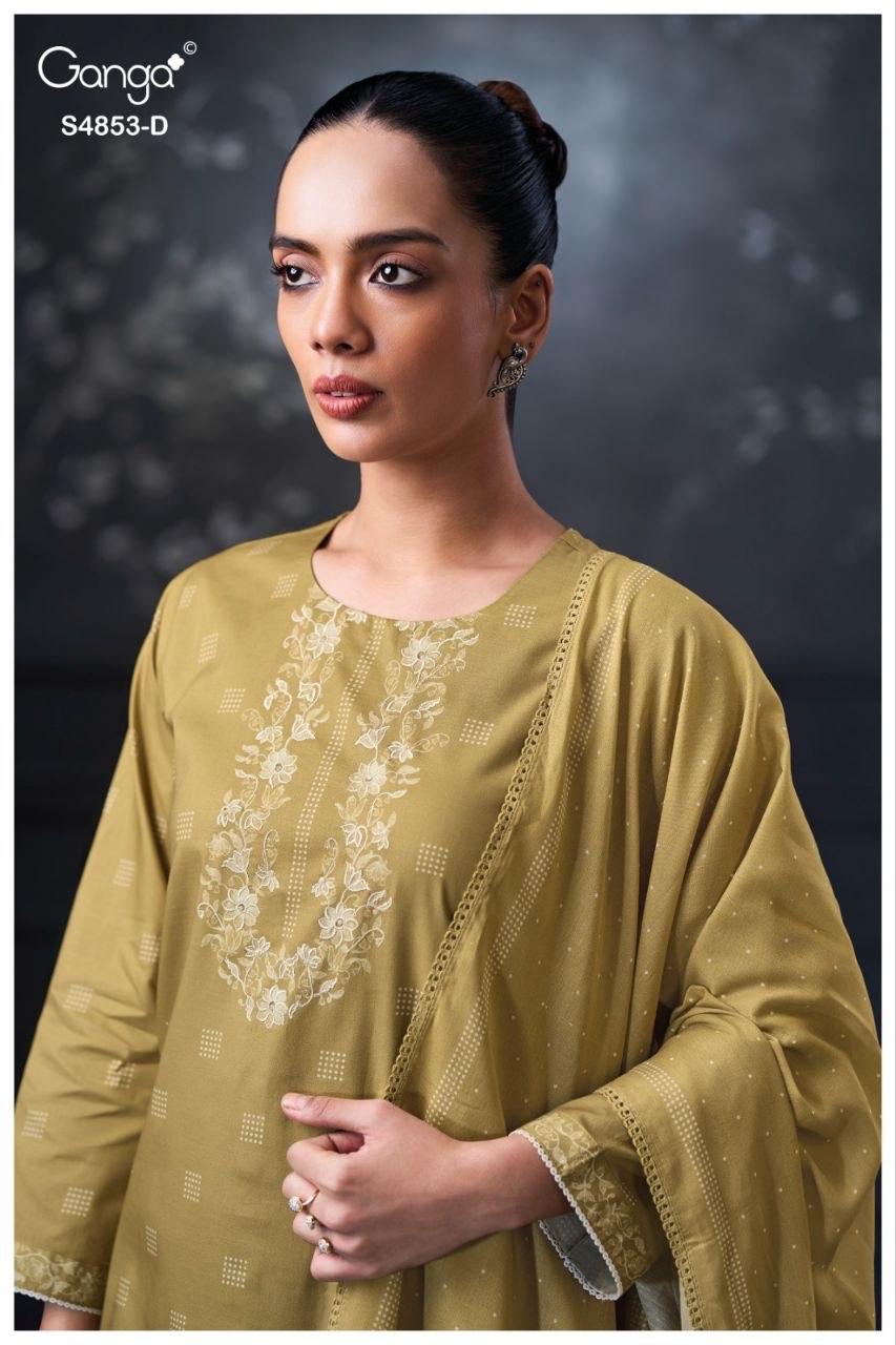 Lirien S4853 Ganga Cotton Pant Style Suits Supplier
