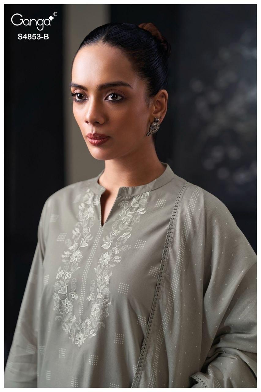 Lirien S4853 Ganga Cotton Pant Style Suits Supplier
