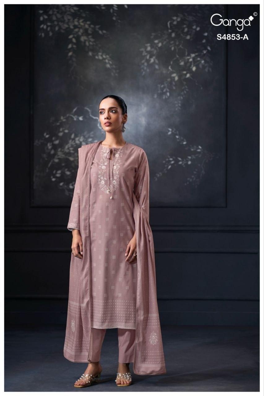 Lirien S4853 Ganga Cotton Pant Style Suits Supplier