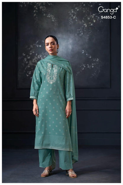 Lirien S4853 Ganga Cotton Pant Style Suits Supplier