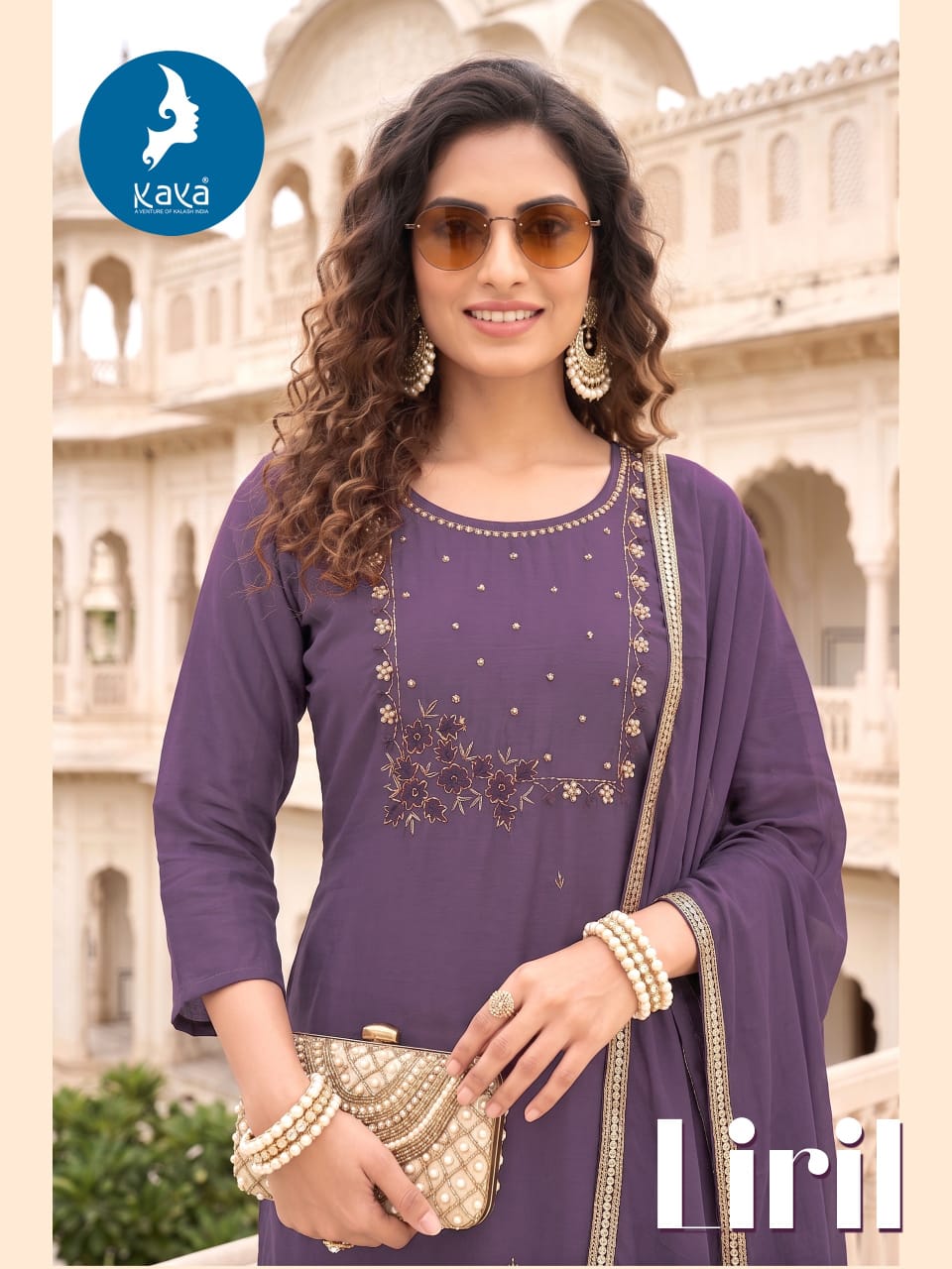 Liril Kaya Chanderi Readymade Pant Style Suits Supplier Gujarat