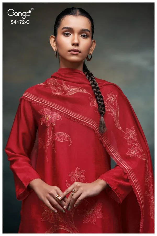 Lirra 4172 Ganga Premium Bemberg Plazzo Style Suits Supplier Ahmedabad