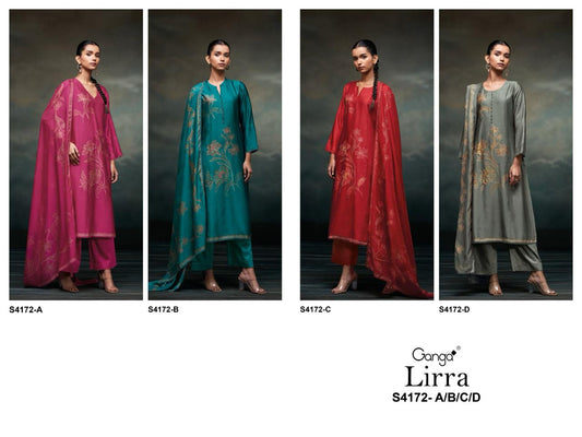 Lirra 4172 Ganga Premium Bemberg Plazzo Style Suits Supplier Ahmedabad