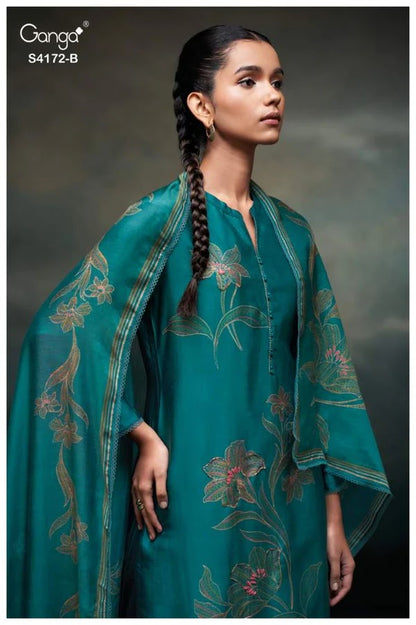 Lirra 4172 Ganga Premium Bemberg Plazzo Style Suits Supplier Ahmedabad