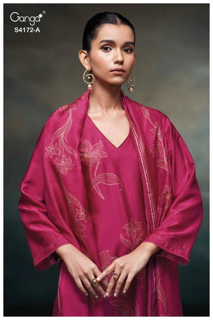 Lirra 4172 Ganga Premium Bemberg Plazzo Style Suits Supplier Ahmedabad