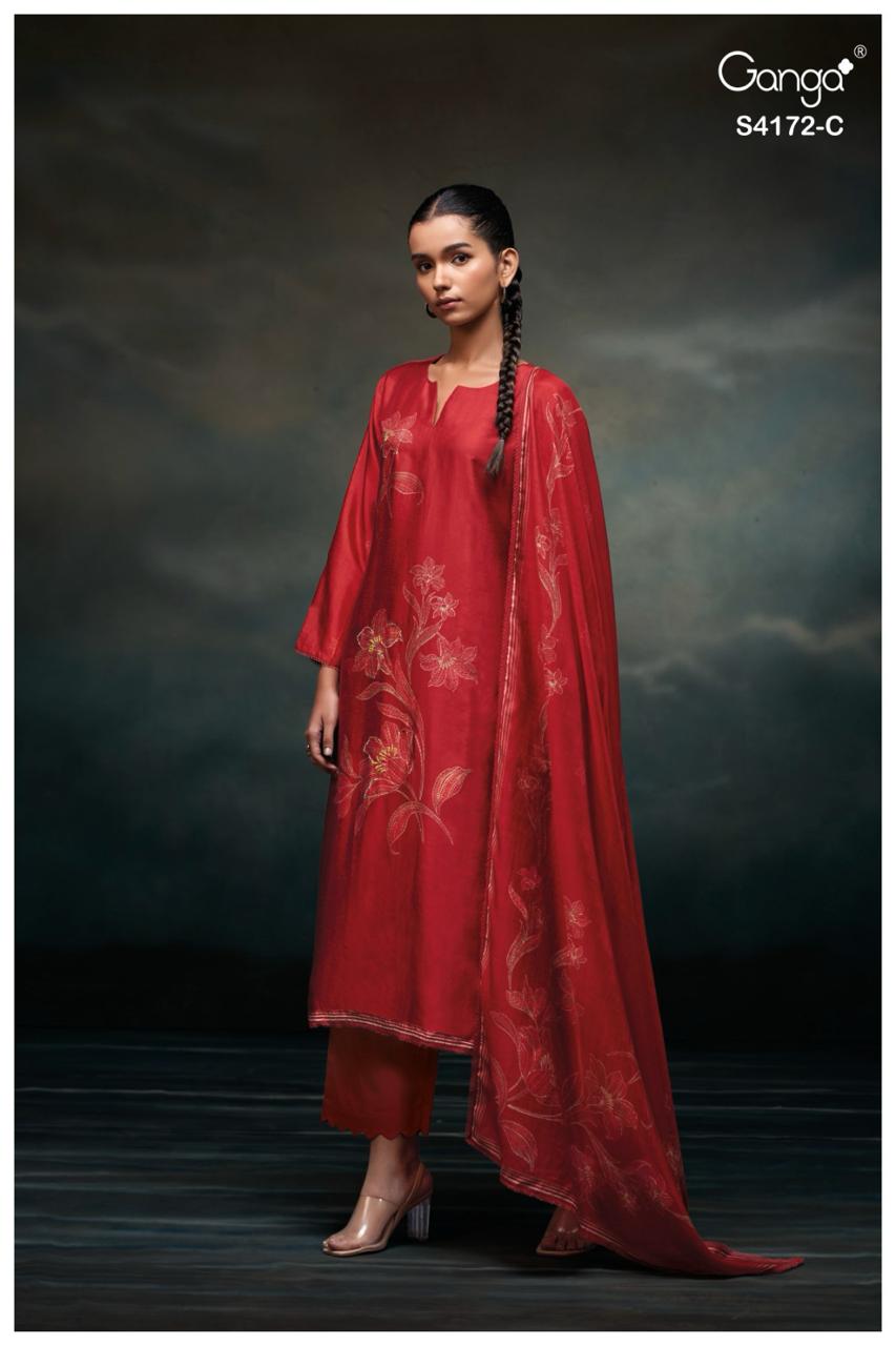 Lirra 4172 Ganga Premium Bemberg Plazzo Style Suits Supplier Ahmedabad