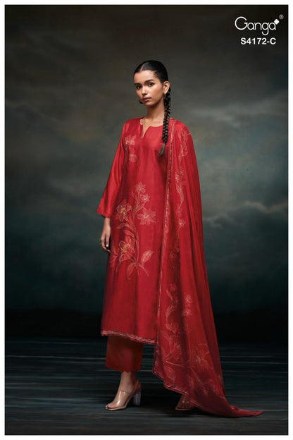 Lirra 4172 Ganga Premium Bemberg Plazzo Style Suits Supplier Ahmedabad