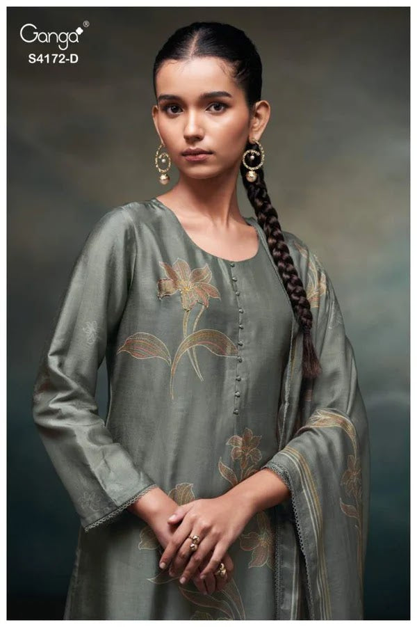 Lirra 4172 Ganga Premium Bemberg Plazzo Style Suits Supplier Ahmedabad