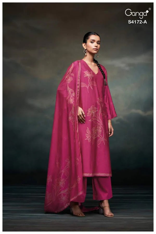 Lirra 4172 Ganga Premium Bemberg Plazzo Style Suits Supplier Ahmedabad