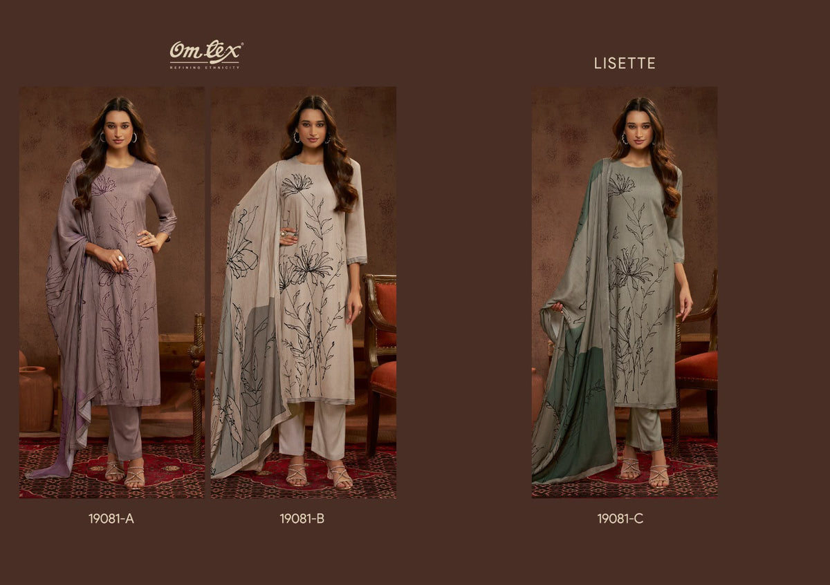 Lisette Omtex Pashmina Suits Manufacturer India