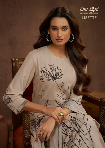 Lisette Omtex Pashmina Suits Manufacturer India