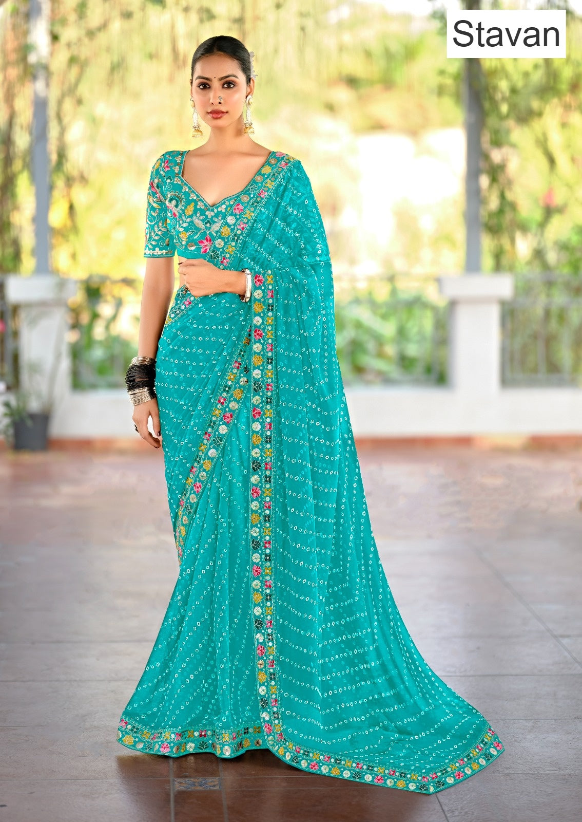Lisha Stavan Weightless Sarees Wholesaler Ahmedabad
