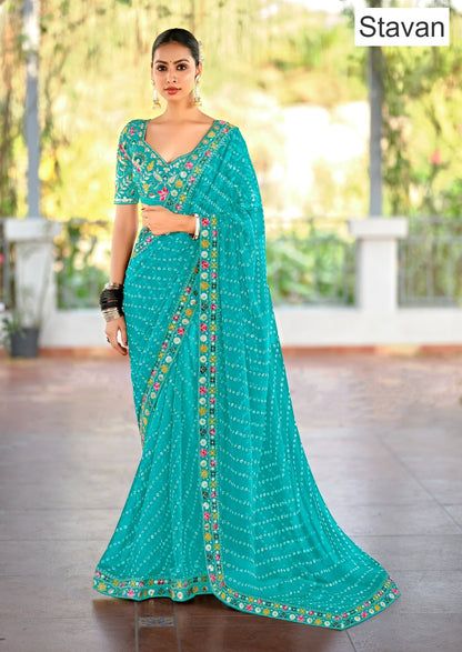 Lisha Stavan Weightless Sarees Wholesaler Ahmedabad