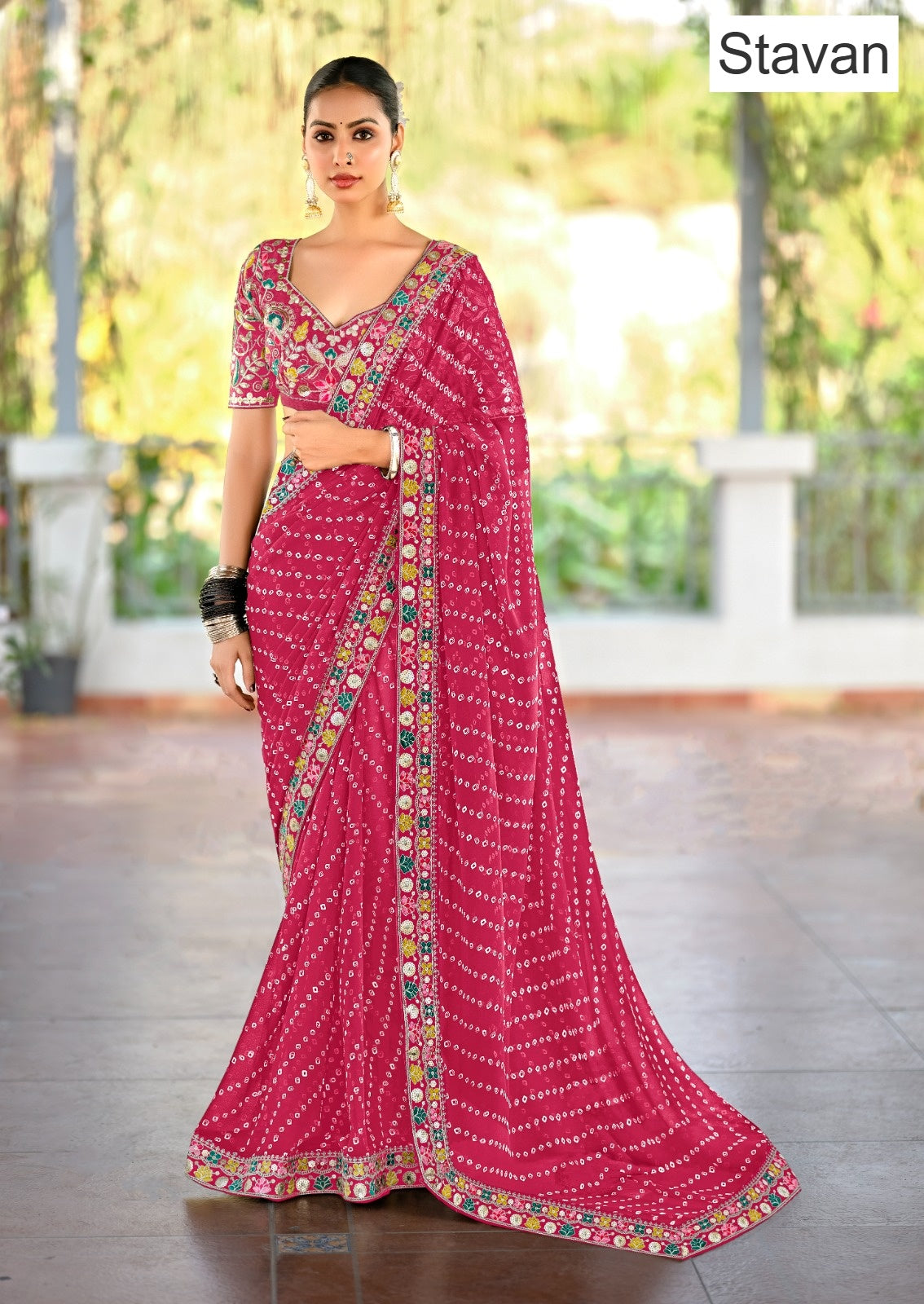 Lisha Stavan Weightless Sarees Wholesaler Ahmedabad