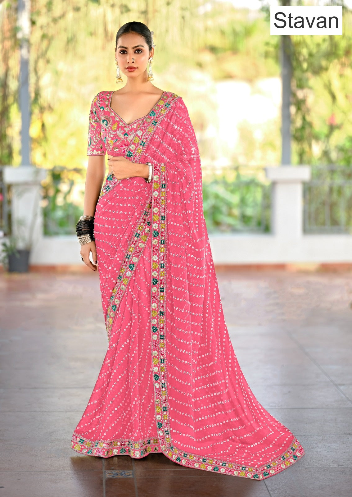 Lisha Stavan Weightless Sarees Wholesaler Ahmedabad