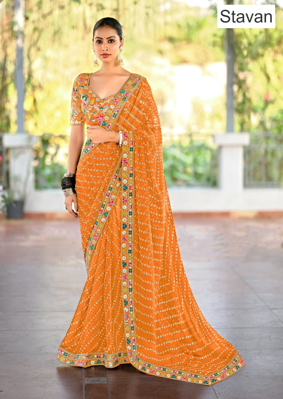 Lisha Stavan Weightless Sarees Wholesaler Ahmedabad