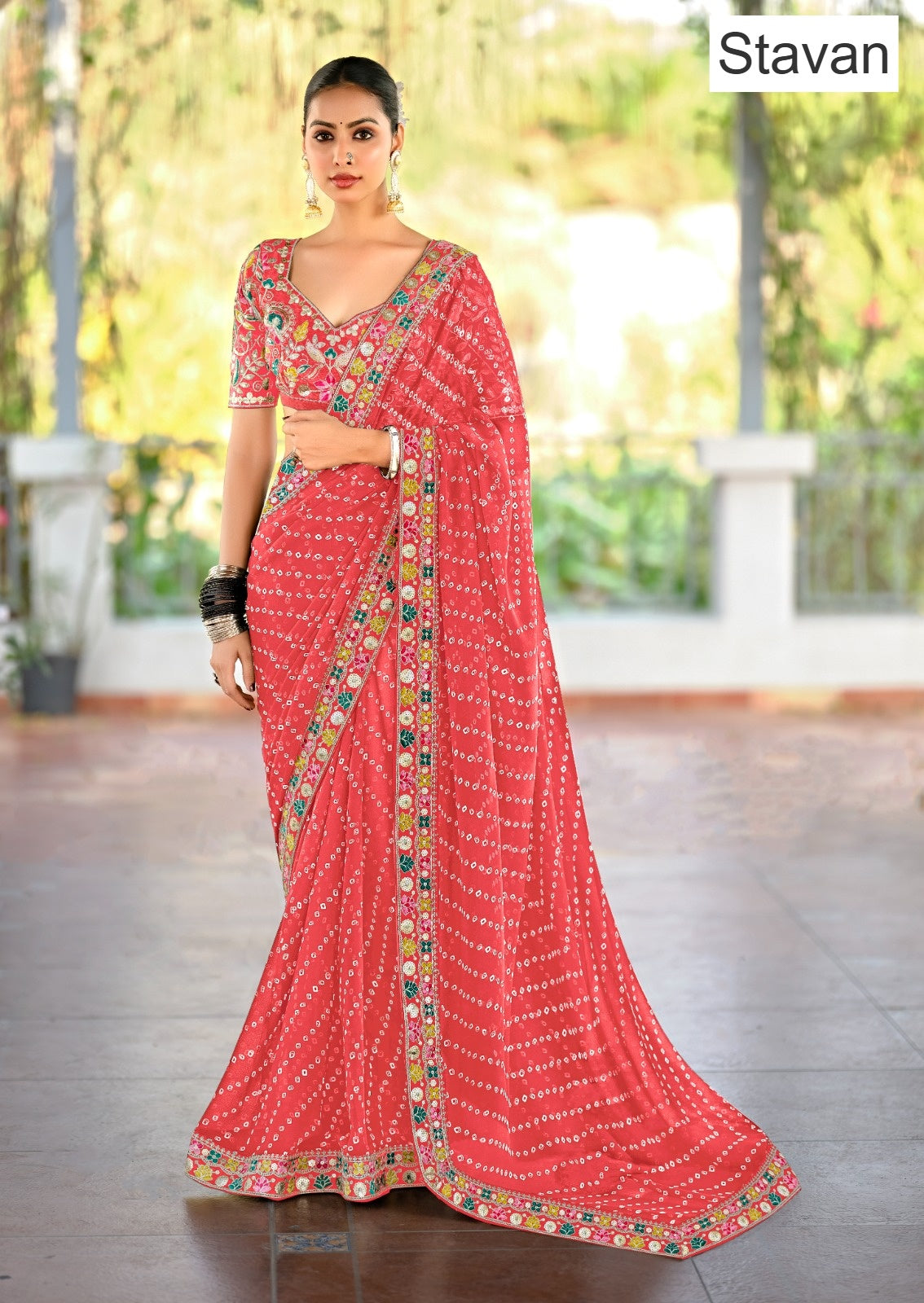 Lisha Stavan Weightless Sarees Wholesaler Ahmedabad