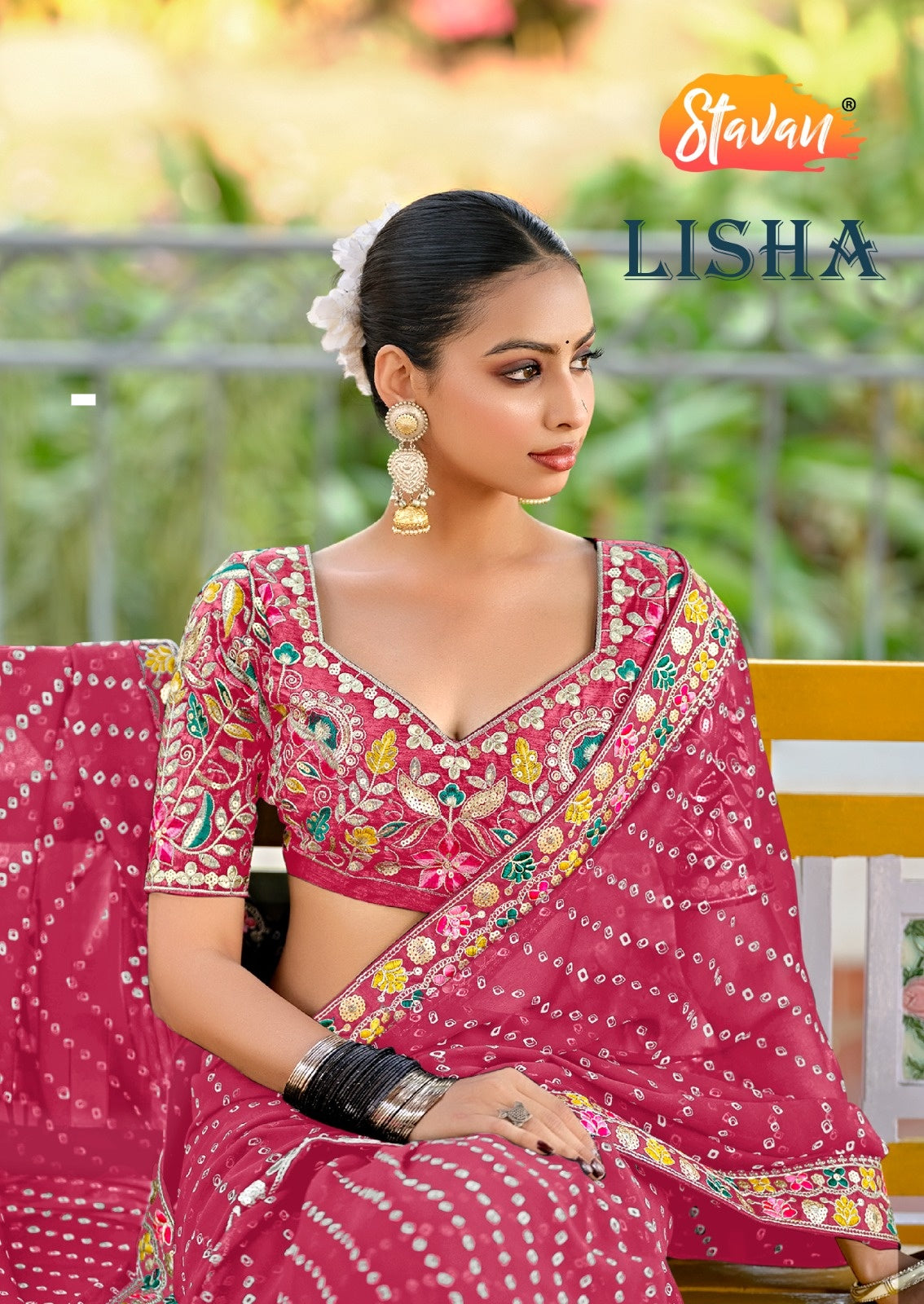 Lisha Stavan Weightless Sarees Wholesaler Ahmedabad