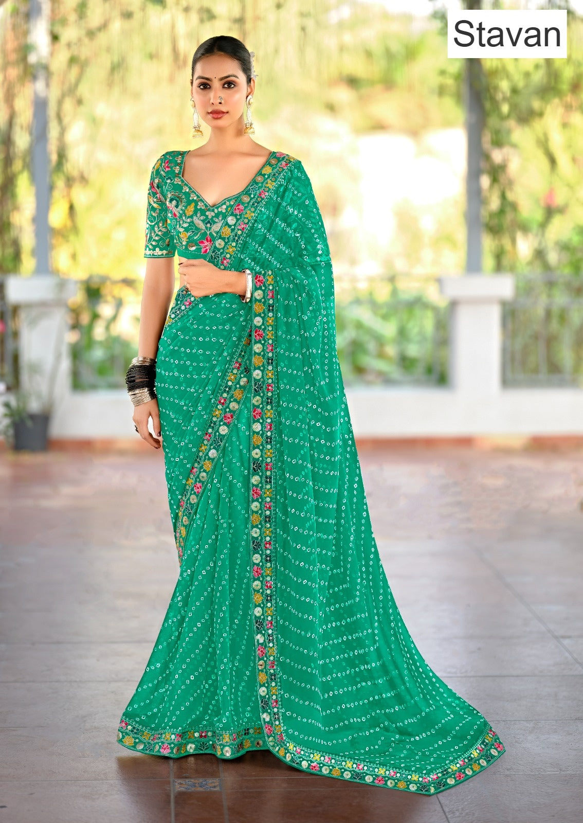 Lisha Stavan Weightless Sarees Wholesaler Ahmedabad
