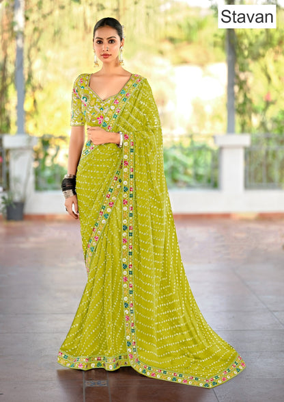 Lisha Stavan Weightless Sarees Wholesaler Ahmedabad