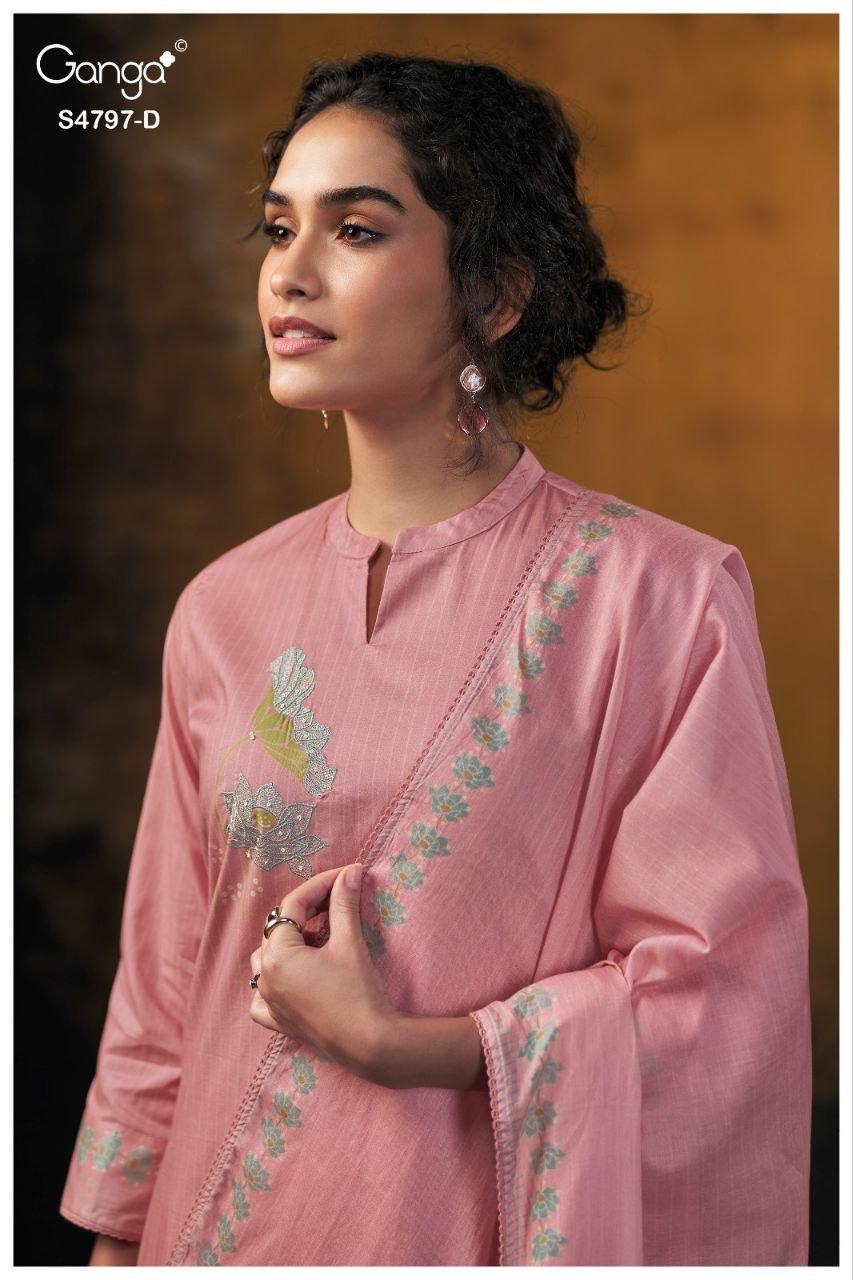Lishika 4797 Ganga Cotton Plazzo Style Suits Wholesaler India