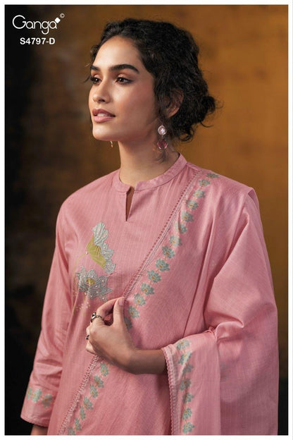 Lishika 4797 Ganga Cotton Plazzo Style Suits Wholesaler India