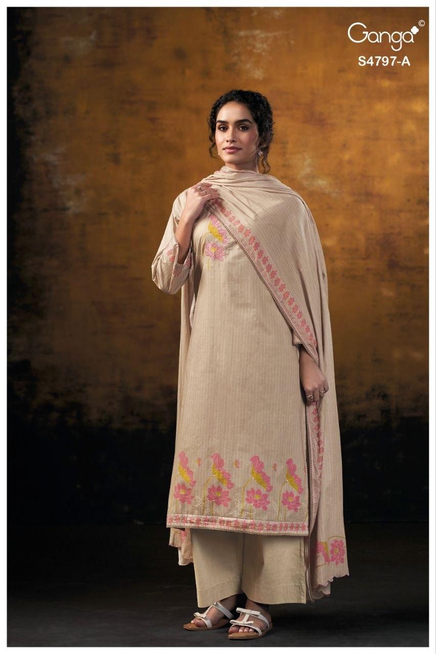 Lishika 4797 Ganga Cotton Plazzo Style Suits Wholesaler India