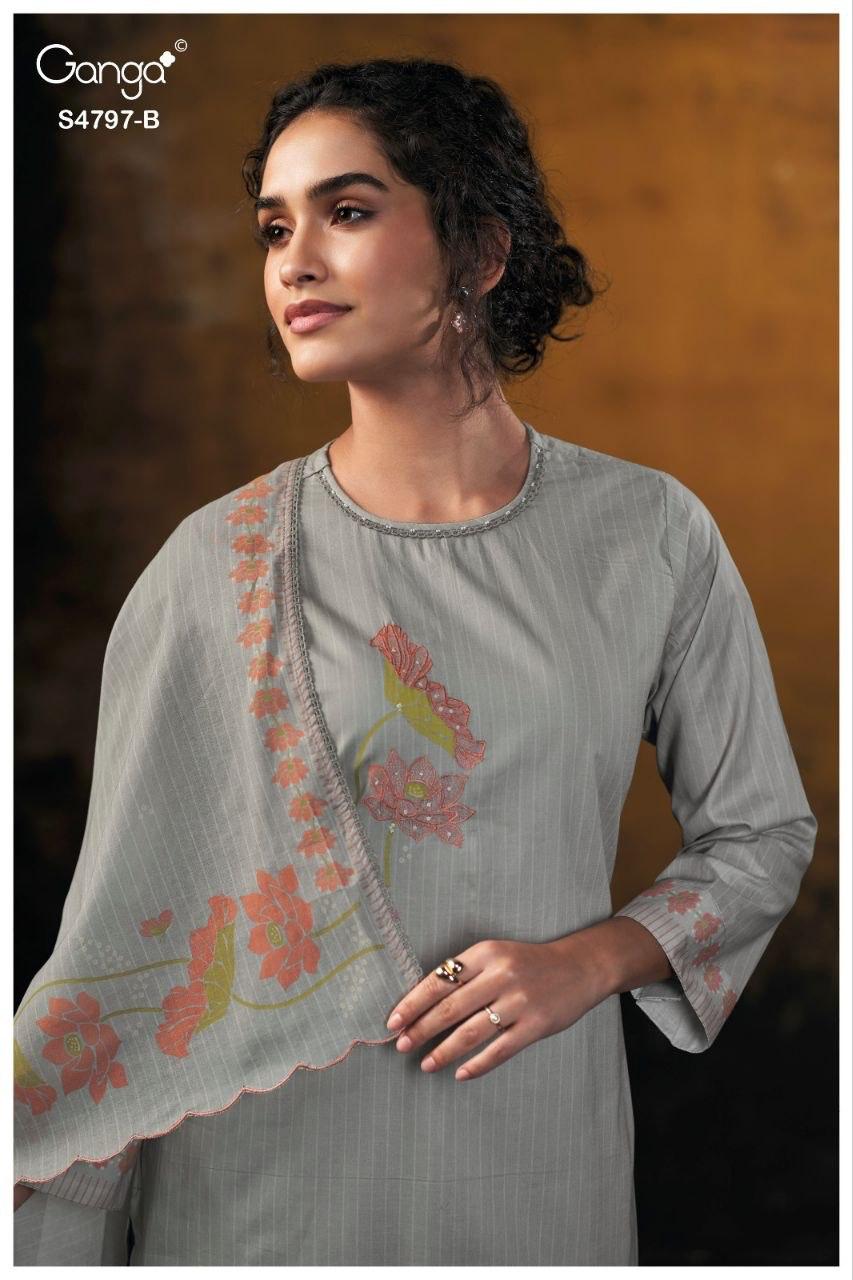 Lishika 4797 Ganga Cotton Plazzo Style Suits Wholesaler India