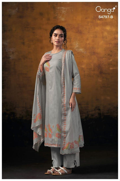 Lishika 4797 Ganga Cotton Plazzo Style Suits Wholesaler India