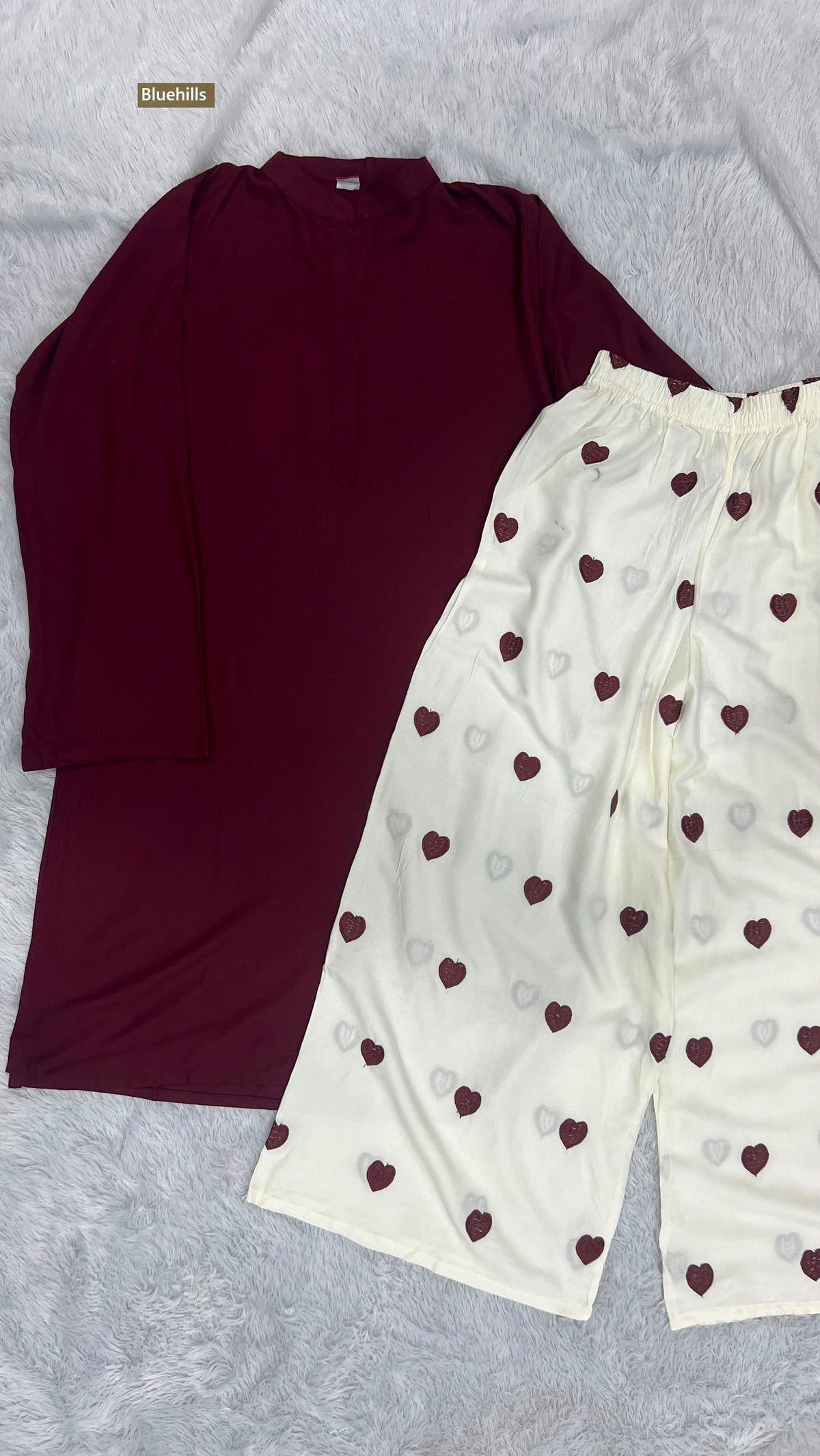 Little Hearts Bluehills Rayon Kurti Plazzo Set Wholesaler India