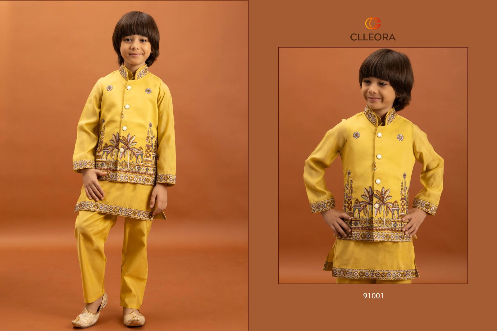 Little Couture With Koti Clleora Viscose Silk Boys Kurta Pyjama Manufacturer Gujarat