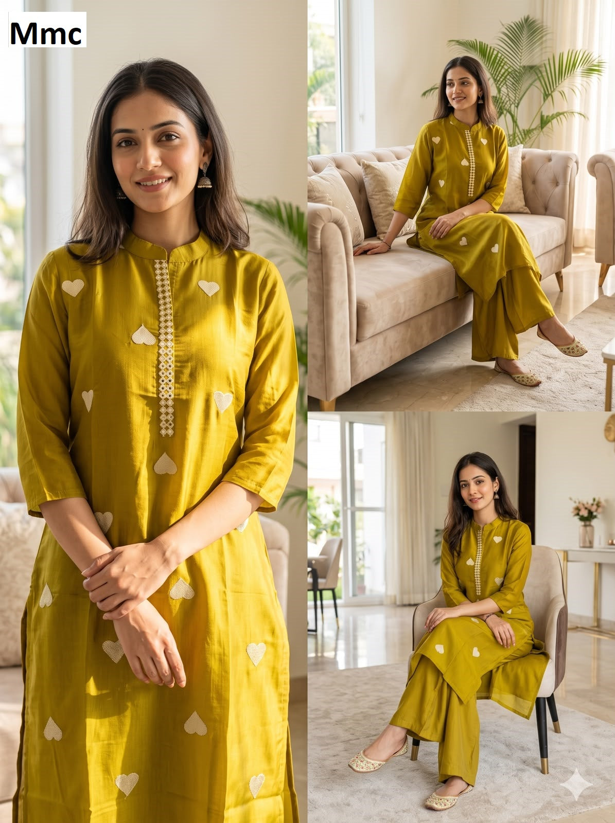 Little Heart 2210 Mmc Chanderi Co Ord Set Wholesaler Gujarat