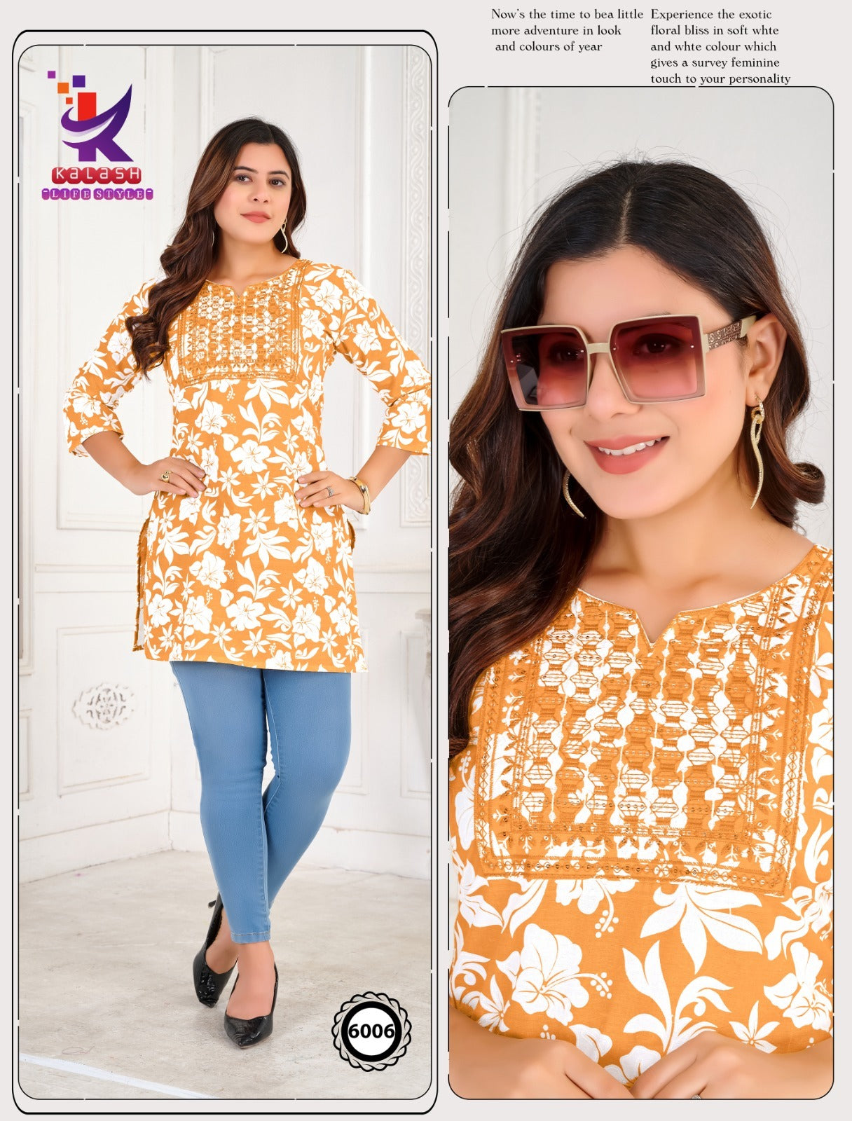 Little Miss 5 Mlm Kalash Lifestyle Rayon Cotton Short Kurtis Wholesaler Gujarat