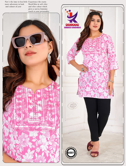Little Miss 5 Mlm Kalash Lifestyle Rayon Cotton Short Kurtis Wholesaler Gujarat