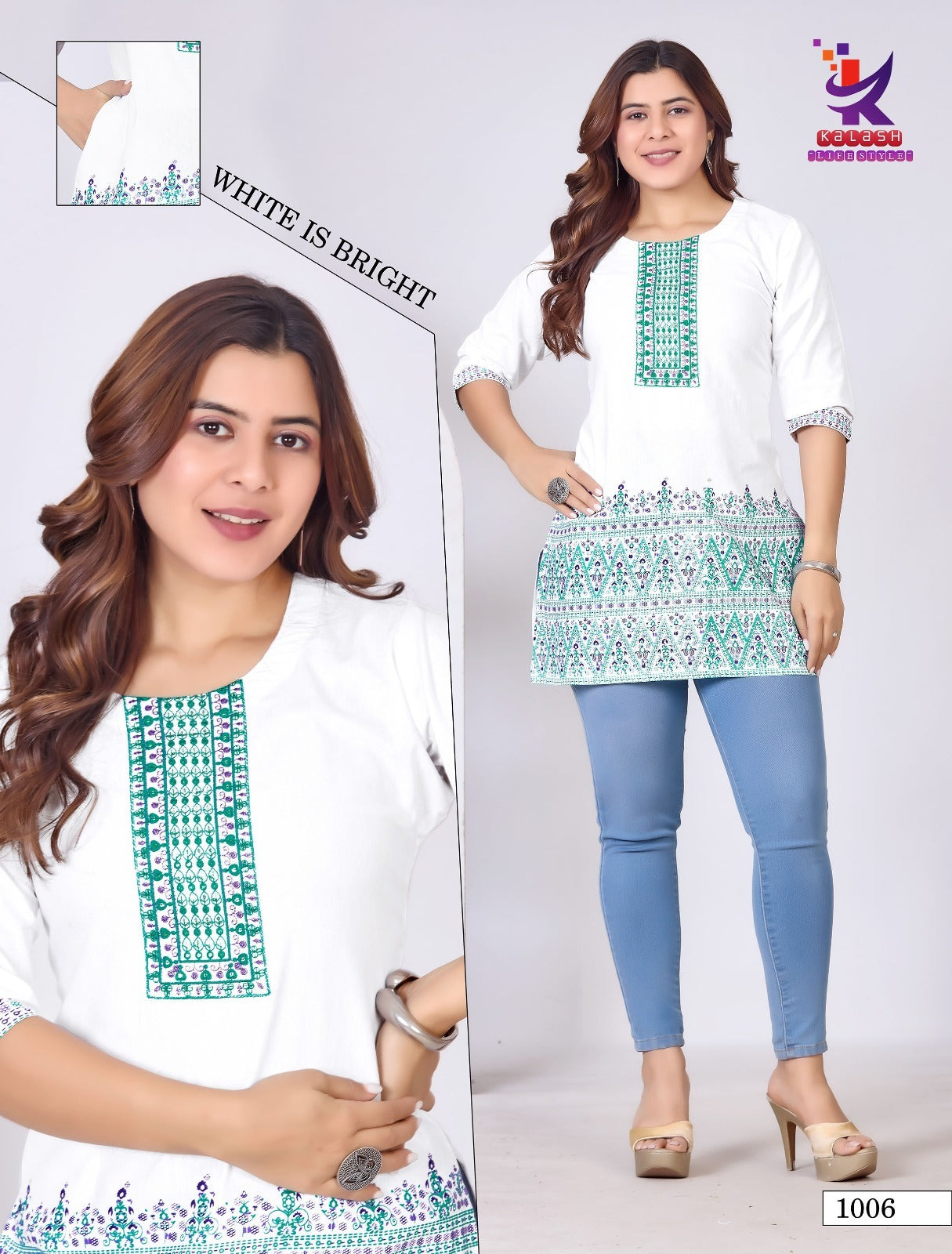 Little Moon 2 Mlm Kalash Lifestyle Cotton Short Kurtis Exporter