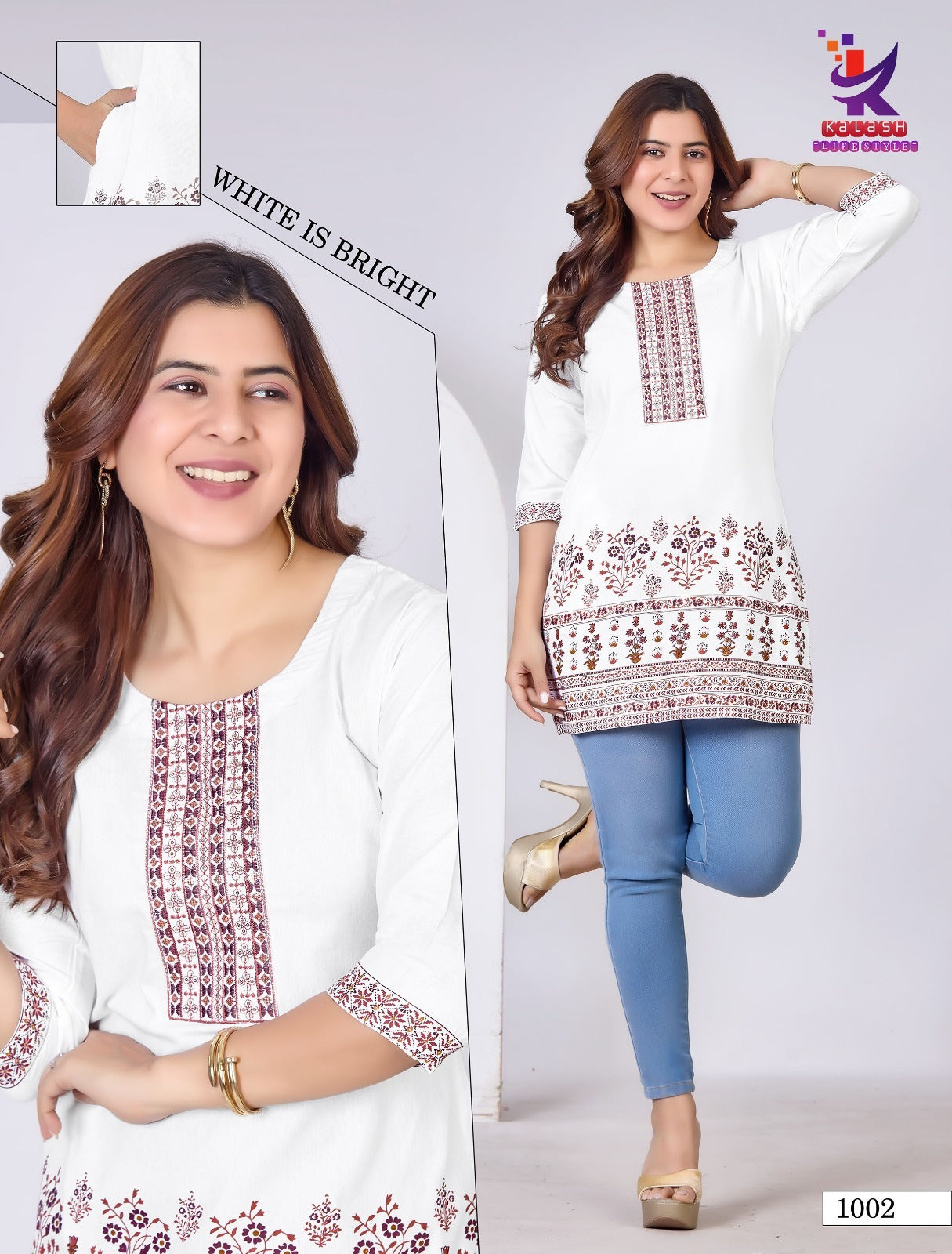 Little Moon 2 Mlm Kalash Lifestyle Cotton Short Kurtis Exporter