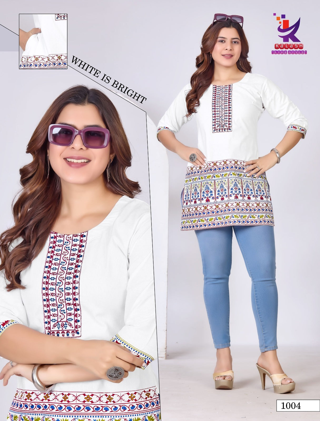 Little Moon 2 Mlm Kalash Lifestyle Cotton Short Kurtis Exporter