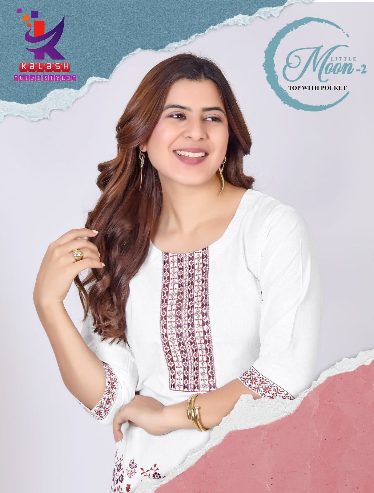 Little Moon 2 Mlm Kalash Lifestyle Cotton Short Kurtis Exporter