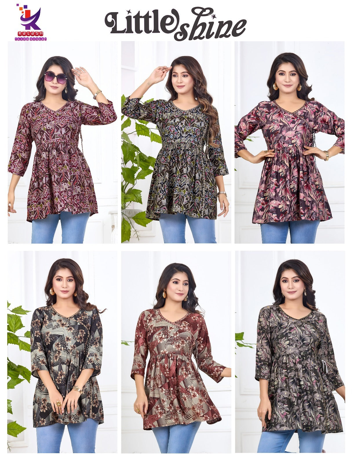 Little Shine Mlm Kalash Lifestyle Rayon 17Kg Stylish Tops Manufacturer Gujarat