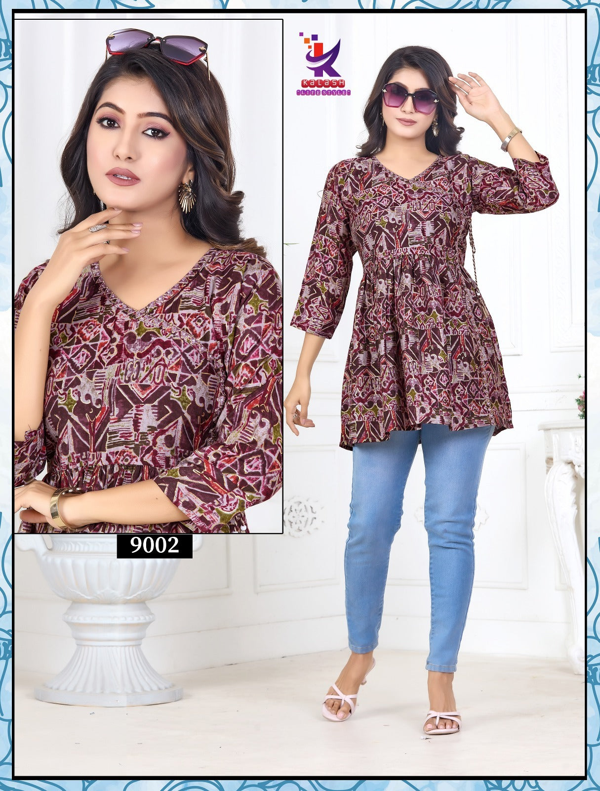 Little Shine Mlm Kalash Lifestyle Rayon 17Kg Stylish Tops Manufacturer Gujarat